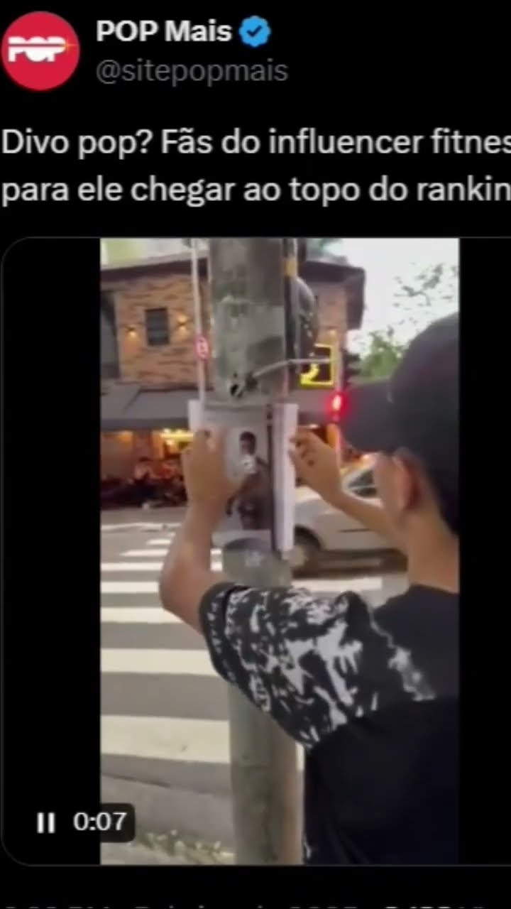 Espalharam cartazes