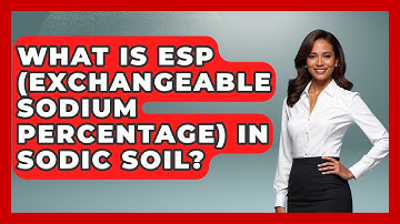What Is ESP (Exchangeable Sodium Percentage) In Sodic Soil? - The World of Agriculture