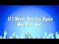 If I Never See You Again - Wet Wet Wet (Karaoke Version)