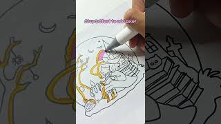 How to color glow effect using markers!#itsywincycoloring #gloweffectonmarkers #coloringtutorial