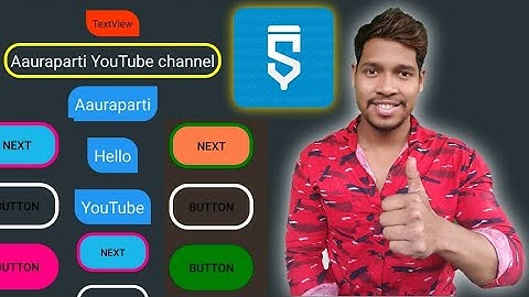 Stylish design multi colour widgets layouts and click effect colour change sketchware/Aauraparti