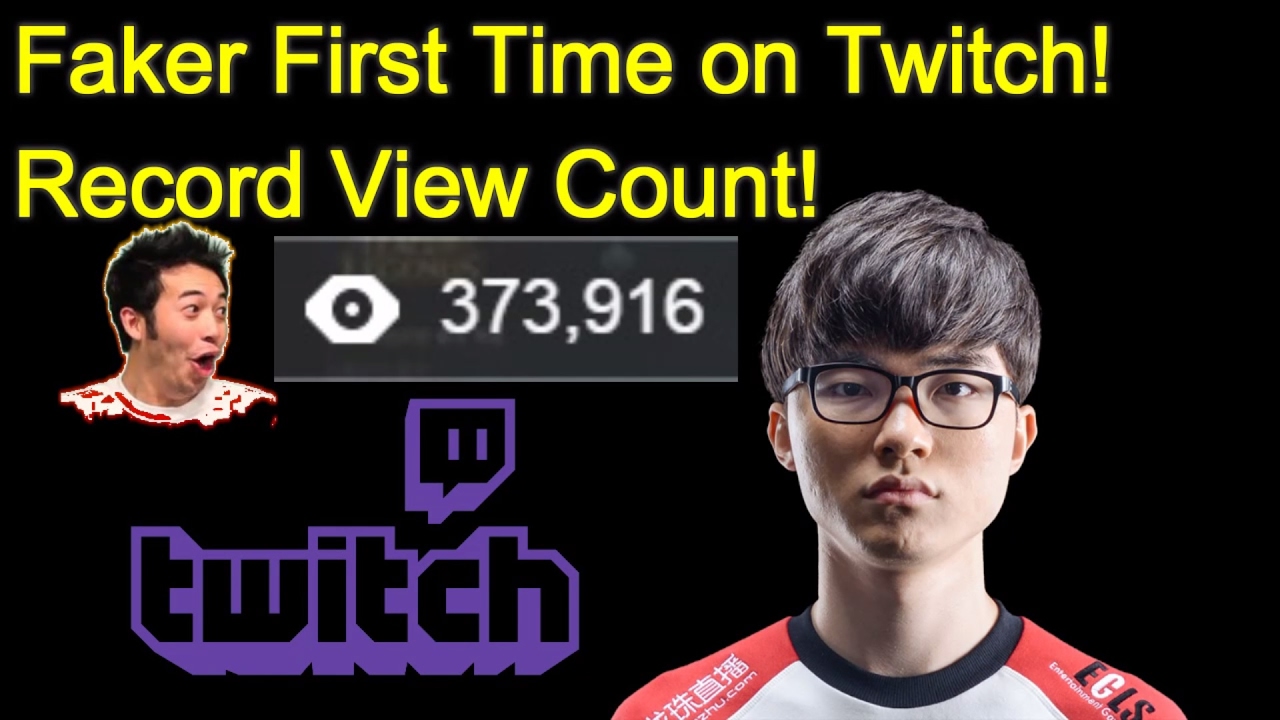 Faker officially streaming on Twitch, breaks record for highest concurrent  viewers on individual stream