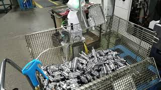 OB7 Productive Robotics catcher basket lathe tending.