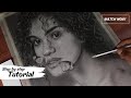How to Draw photo realistic sketch of curly hair girl : A Step-by-Step Guide for Beginners