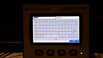 Change IP Address on an Allen-Bradley Panelview C400 HMI