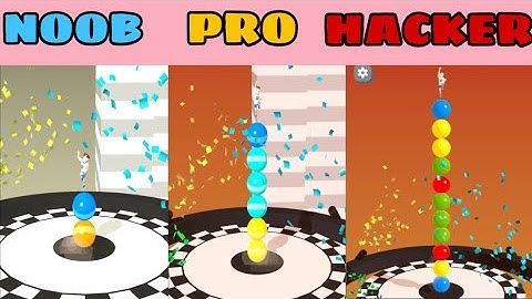 NOOB vs PRO vs HACKER in Stack Rider  ❤️ All Levels Gameplay, NEW Games iOS, Android