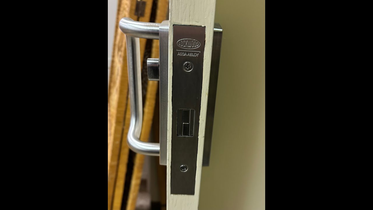 Lockwood 3573 half cupboard sliding door lock - YouTube