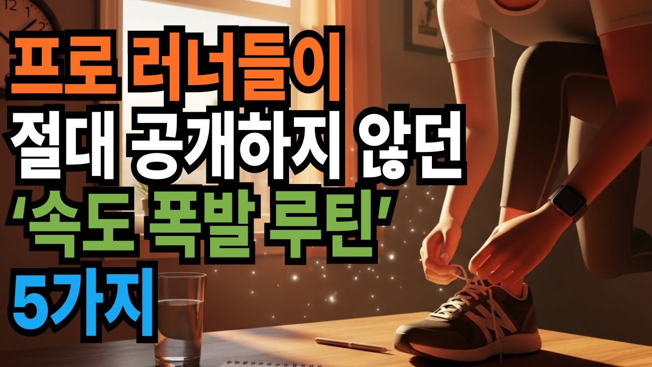 프로 러너들이 절대 공개하지 않던 ‘속도 폭발 루틴’ 5가지