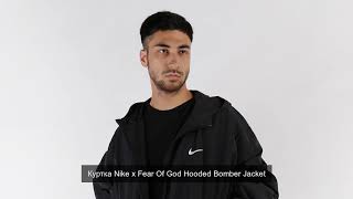 nike x fear of god hooded bomber jacket