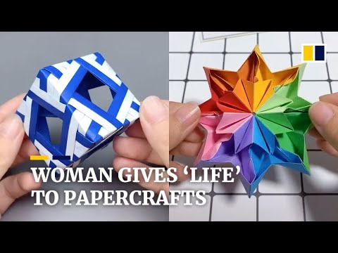 Woman in China gives ‘life’ to papercrafts