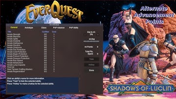 EverQuest Project Quarm | Alternate Advancements (AAs) General Overview (Luclin/PoP)