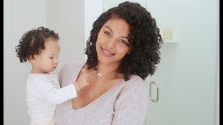 Mom & Baby Curly Hair Routine (New Haircut)