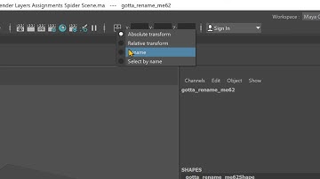 Fast n Efficient way to batch rename or search by name in Maya