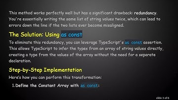 Simplifying Type Definitions in TypeScript Using String Arrays