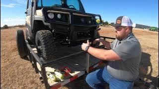 How to Load and Tie Down Side by Side UTV on a Trailer