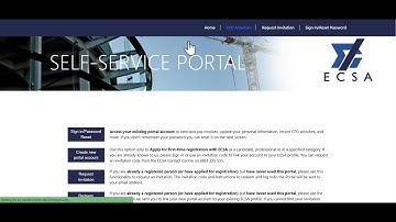 ECSA Online Submission Process