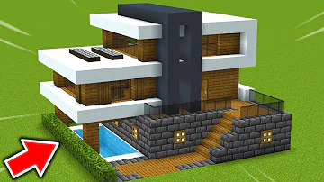 マイクラきのこなべモダンハウス