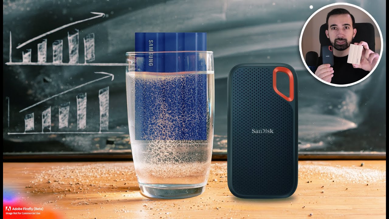 Sandisk Extreme vs. Samsung T7 Shield Portable SSD Speed Comparison