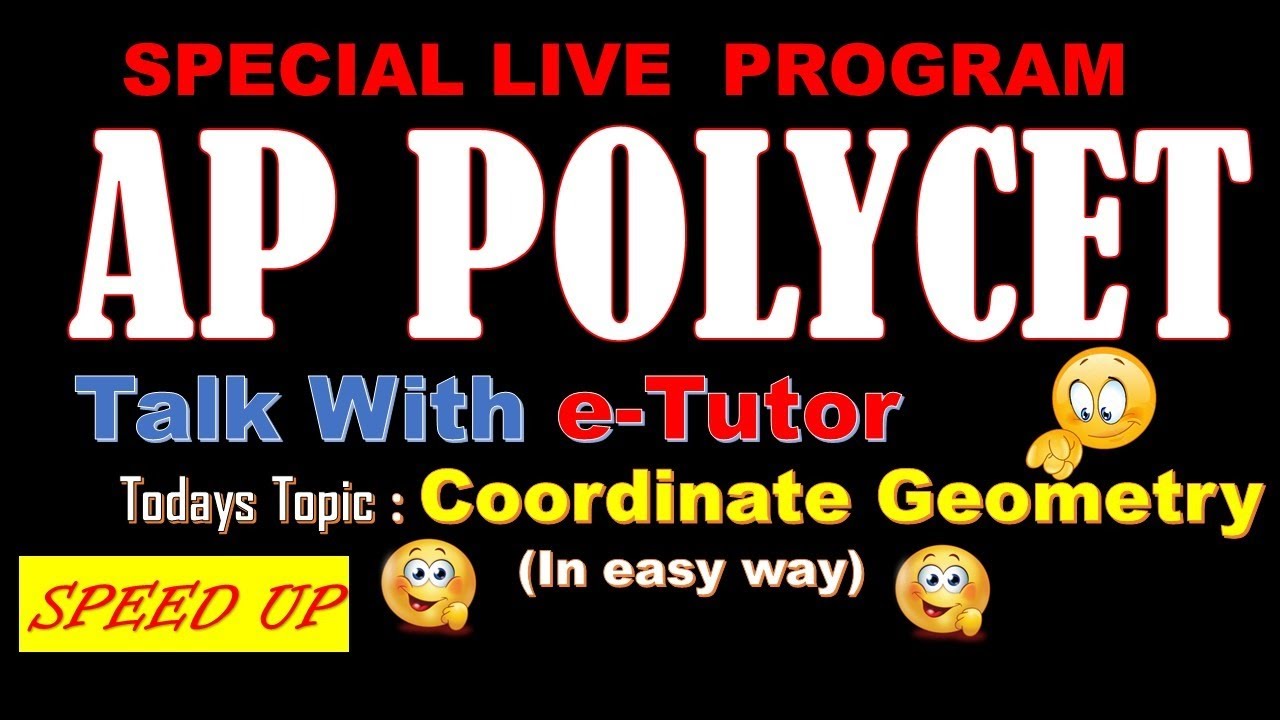 Short Term POLYCET-2020  Live Coaching -Coordinate Geometry