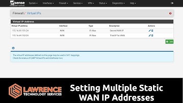 pfsense Setting Multiple Static WAN IP Addresses / Using Virtual IP