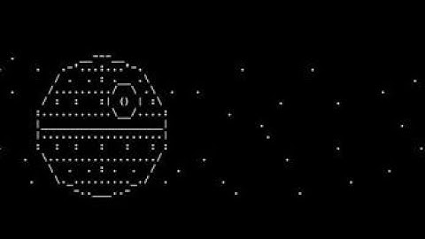 Star Wars Episode IV in ASCII Text