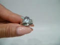 Кольцо Натуральный аквамарин Серебро 925