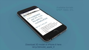 Download: 3D model of iPhone 6 based on Engineering Drawings for Apple devices