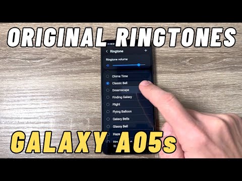 Samsung Galaxy A05s ORIGINAL Ringtones Notifications Sounds