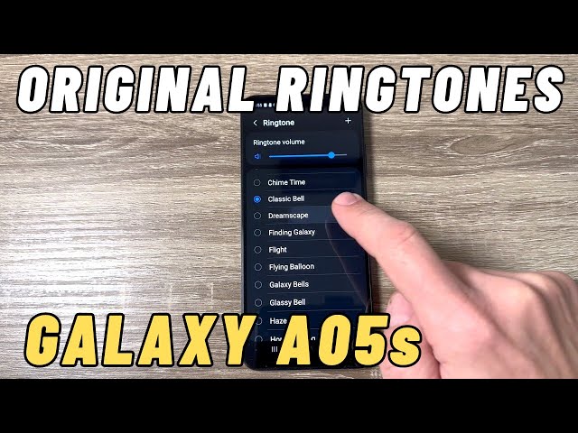 Samsung Galaxy A05s ORIGINAL Ringtones u0026 Notifications Sounds class=