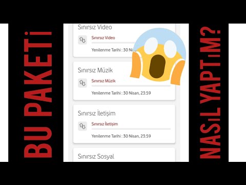 VODAFONE DA SINIRSIZ İNTERNET PAKETİNİ NASIL YAPTIM!!!