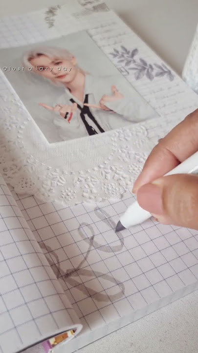 How to make Kpop journal🧋#felix #straykids #shorts #youtubeshorts #youtube #diy #viral #kpop #art