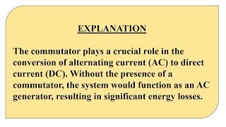 A DC generator without commutator is a
