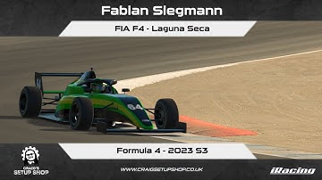 iRacing - 23S3 - FIA F4 - Formula 4 - Laguna Seca - FS
