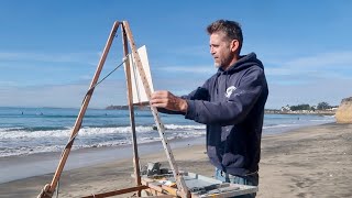 COMPOSE with SIMPLE SHAPES plein air OIL PAINTING coastal california