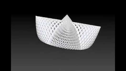 3d printed Cosine Bowl - Math art by dizingof on 3Dizingof.com