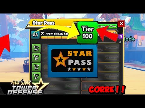 NOVO MÉTODO! COMO FARMAR PASS SIMPLES E RÁPIDO! (All Star Tower Defense)  Ep. #06 