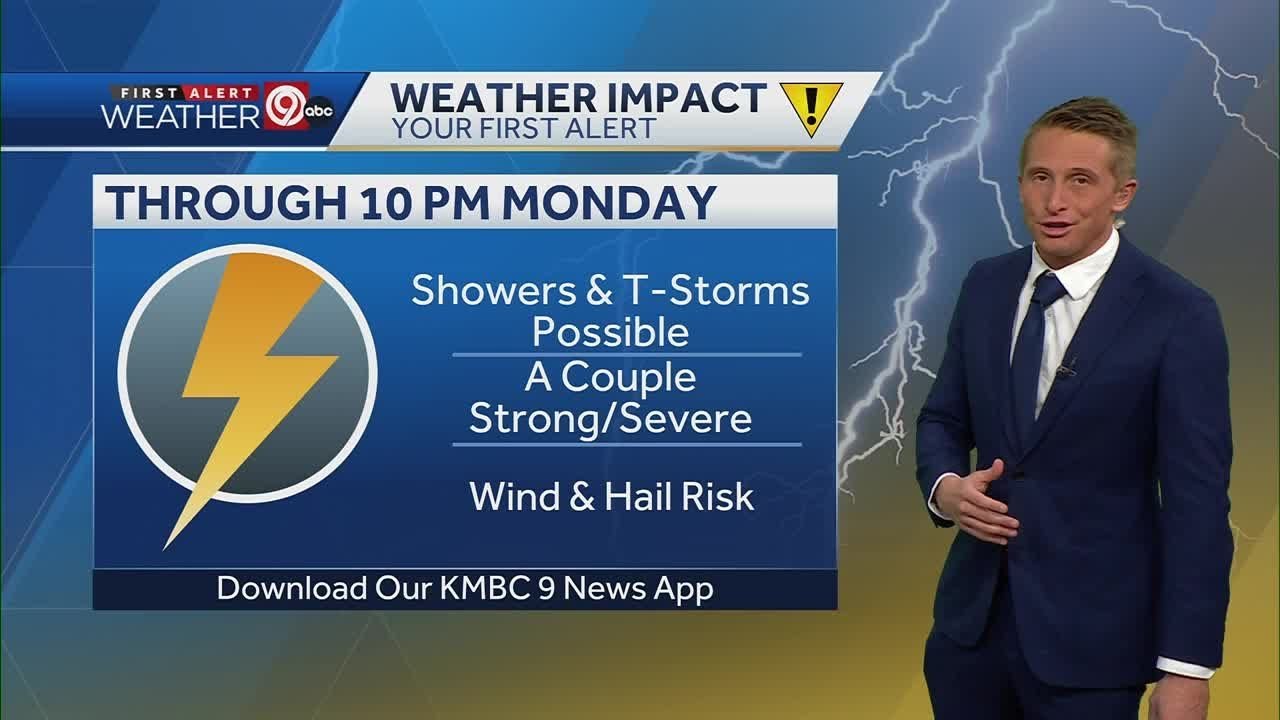 Storms possible Monday night into Tuesday - YouTube