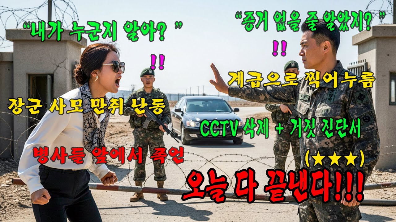 707특임대 장군 사모의 난동… 한 대위가 군 전체를 뒤집었다