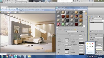 Tutorial on Modeling,Texturing and Lighting an Interior in 3dsmax using Vray ( Part 7)