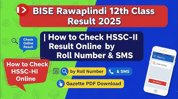 🔴 BISE Rawalpindi 12th Class Result 2025 | How to Check HSSC-II Result Online by Roll Number & SMS