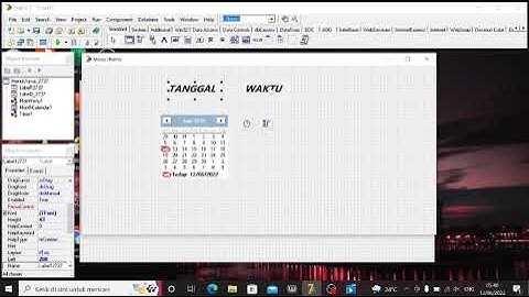 TUGAS 4 " Memprogram tanggal, waktu, dan kalender" di delphi 7