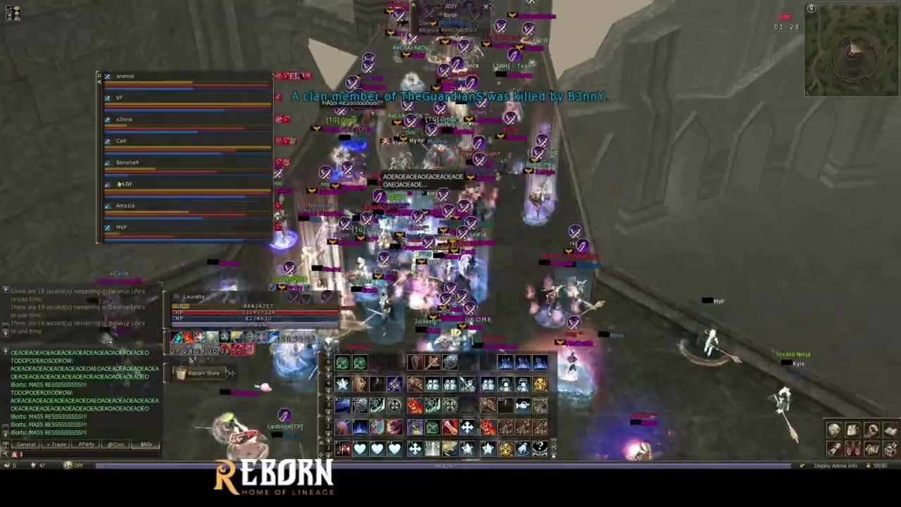 [Ryse] War, Fear, Hate - Baium Mass PvP, 3 Sides