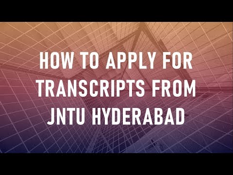 How to apply / order for transcripts online from JNTU Hyderabad || How to send transcripts to WES