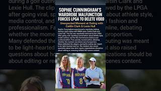 Lpga Deletes Viral Video After Sophie Cunninghams Wardrobe Slip