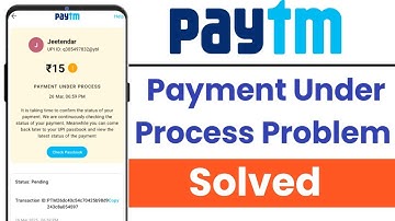 Paytm Payment Under Process | How To Solve Paytm Payment Under Process Problem | Payment Pending