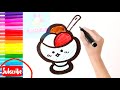 dibujar y colorear helados para niños|draw ice cream for kids|बच्चों के लिए आइसक्रीम बनाना और रंगना