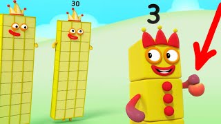 Peekaboo Sums with Three! Numberblocks!