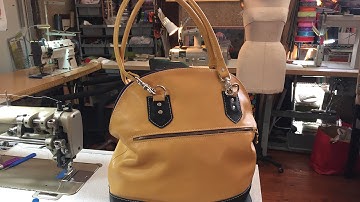 How To Make A Leather Bucket Tote Bag Part 2