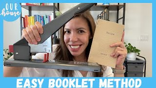 HOW TO STAPLE A BOOK (Easy Book Binding)