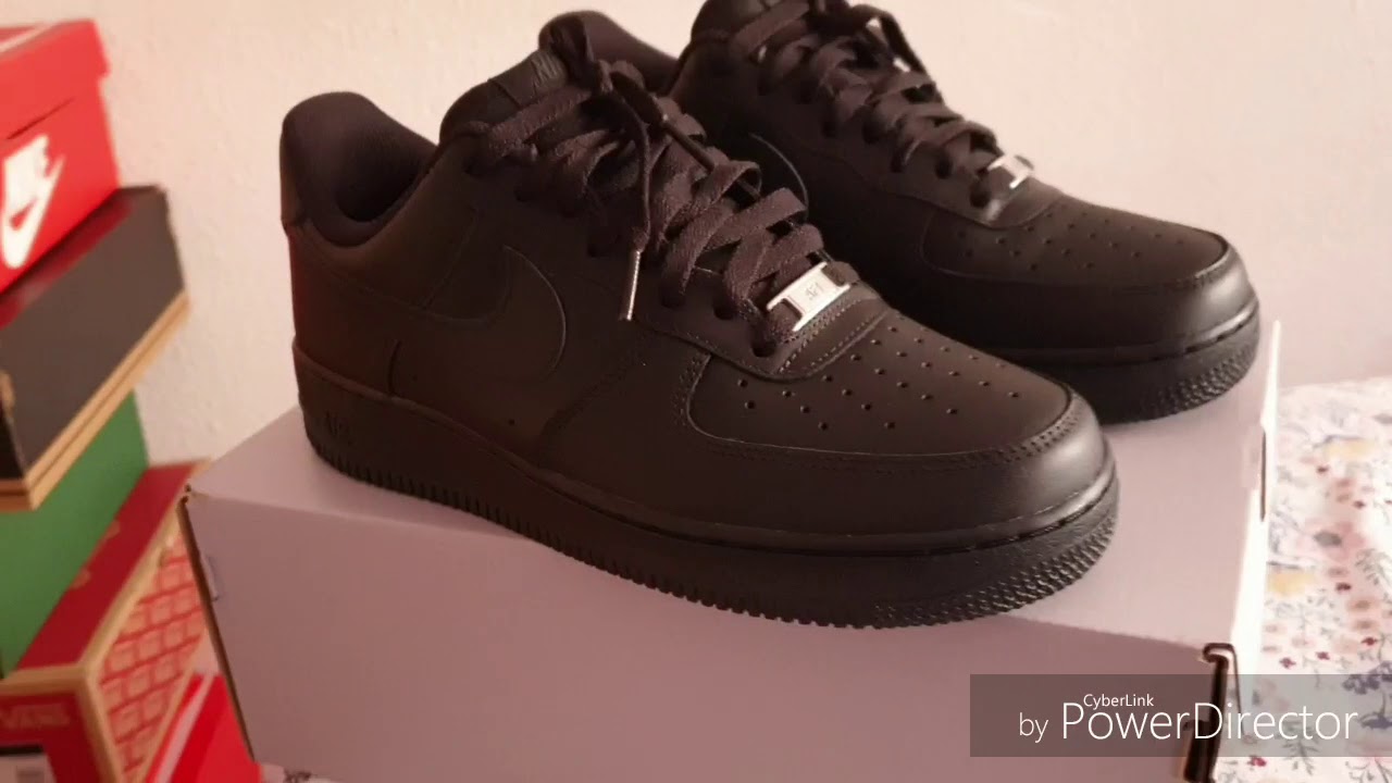 Nike Air Force 1 black (Negros) ON FEET REVIEW